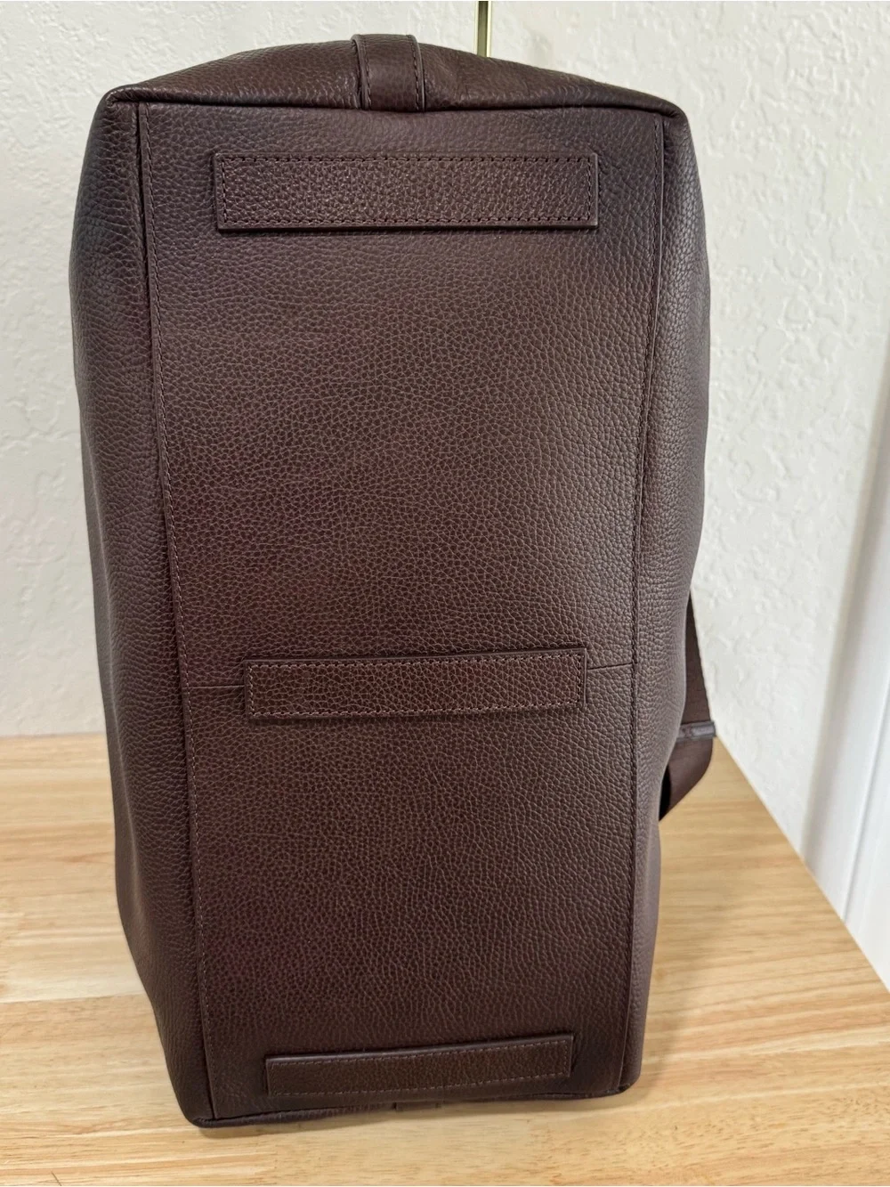 NEW Polo Ralph Lauren Dark Brown Leather Duffle Bag